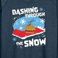 thumbnail image 3 of SpongeBob SquarePants - Dashing Through The Snow - Women's Lightweight French Terry Long Sleeve Shirt, 3 of 6