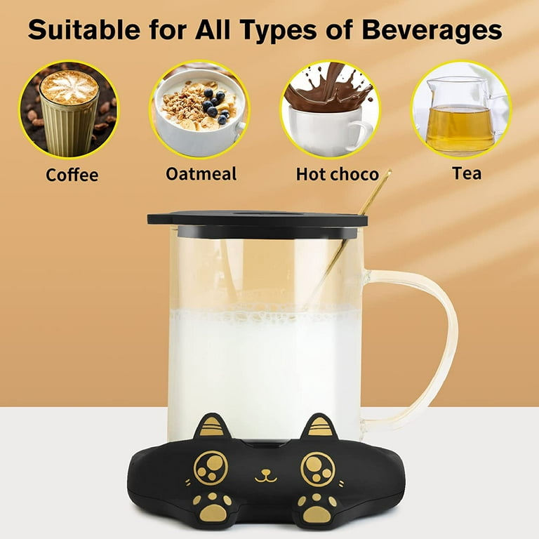 PUSEE Mug Warmer Set, Cute Coffee Warmer for Desk Coffee Cup