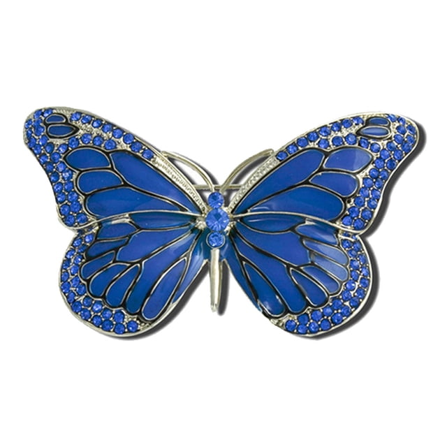 Broche de aleación Minnieouse de cristal decorativo para el pecho azul AP015302-02