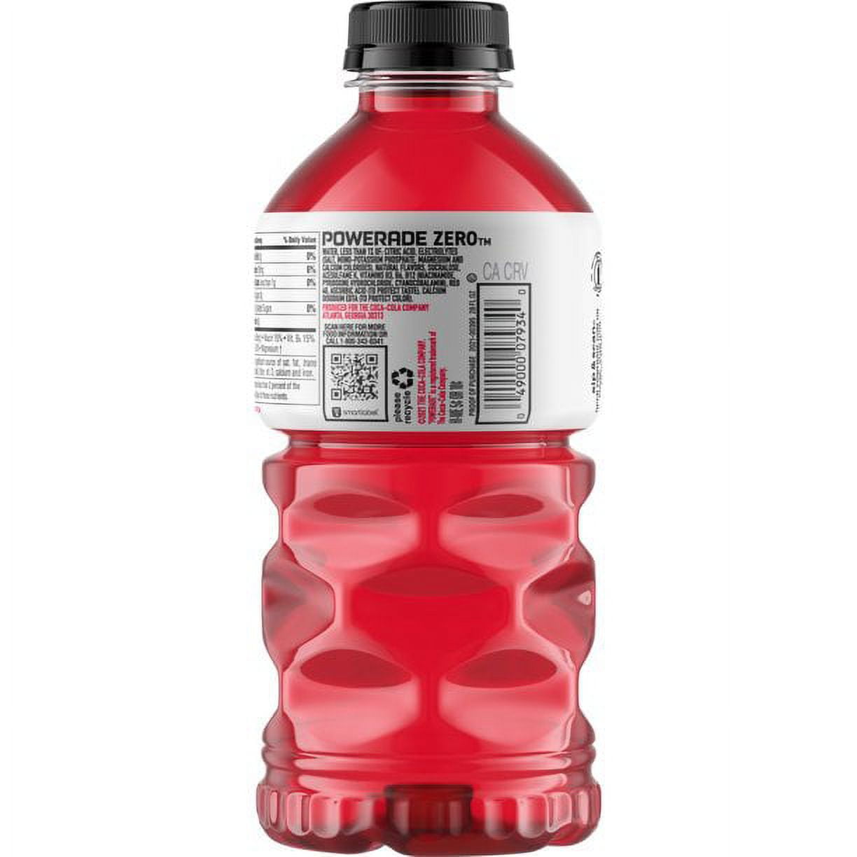 POWERADE Zero Sugar Fruit Punch, 28 fl oz, Pack of 8