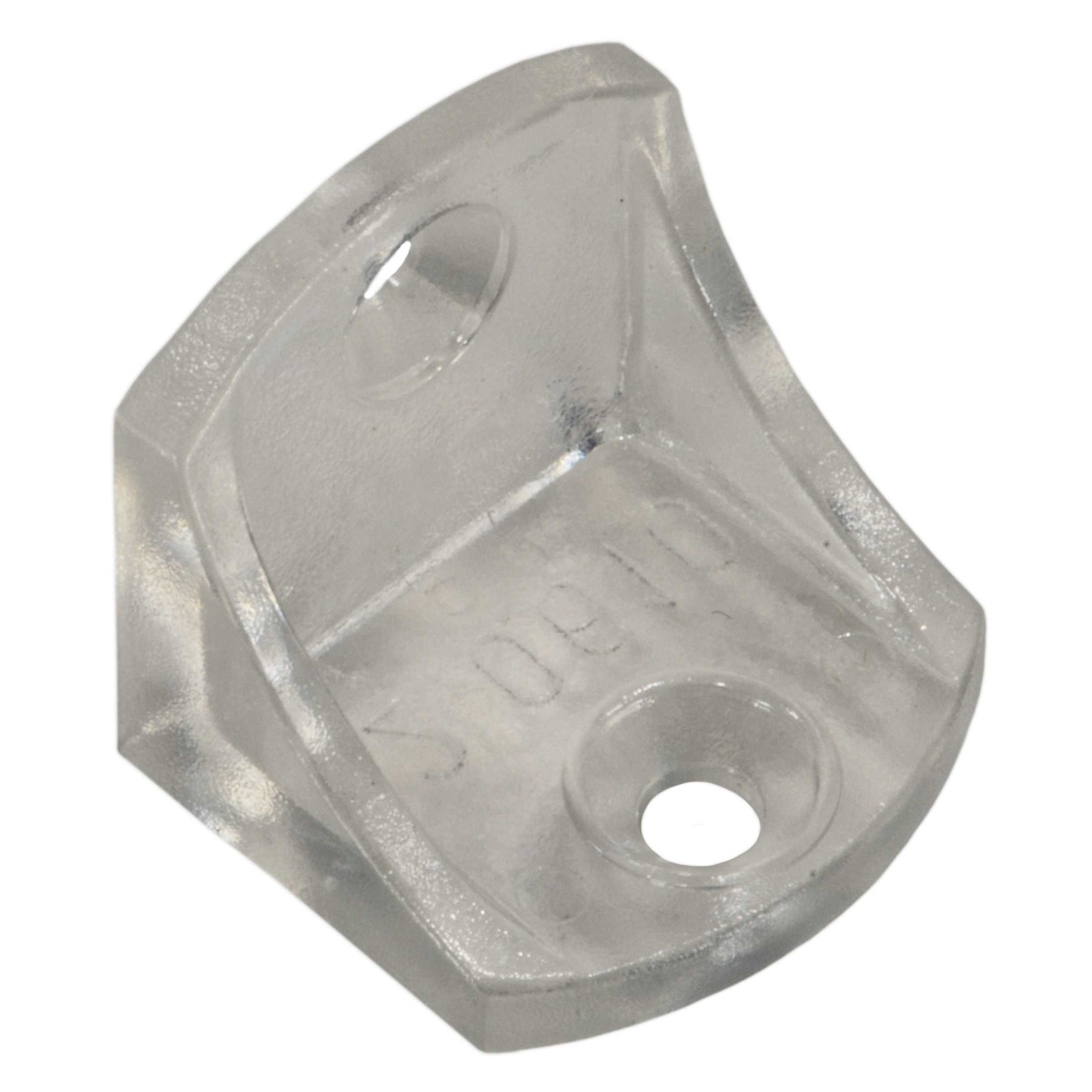 90° Clear Plastic Angle Braces (4 pcs.)