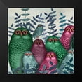 thumbnail image 2 of Fab Funky 12x12 Black Modern Framed Museum Art Print Titled - Fab Funky Owl Fun Collection F, 2 of 5