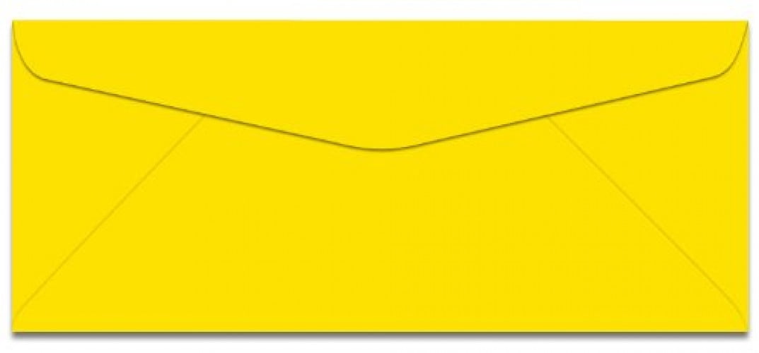 Mohawk BriteHue - No. 10 Envelopes - YELLOW - Great for Mailing Letters, Business Memos, Invitations, Invoices, Bills - 4 1/8" x 9 1/2" - 500 Per Pack