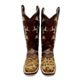 thumbnail image 2 of Women’s Genuine Leather Square Toe Leopard Print Cowboy Cowgirl Boot, 2 of 6