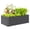 Dark Grey, variant on Outsunny Galvanized Raised Garden Bed, 6' x 3' x 2' Planter Box, Dark Grey