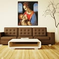thumbnail image 2 of Da Vinci Canvas Wall Art Madonna Litta Framed Painting Large Canvas Art For Bedroom Office Livingroom Ready to Hang, 2 of 6