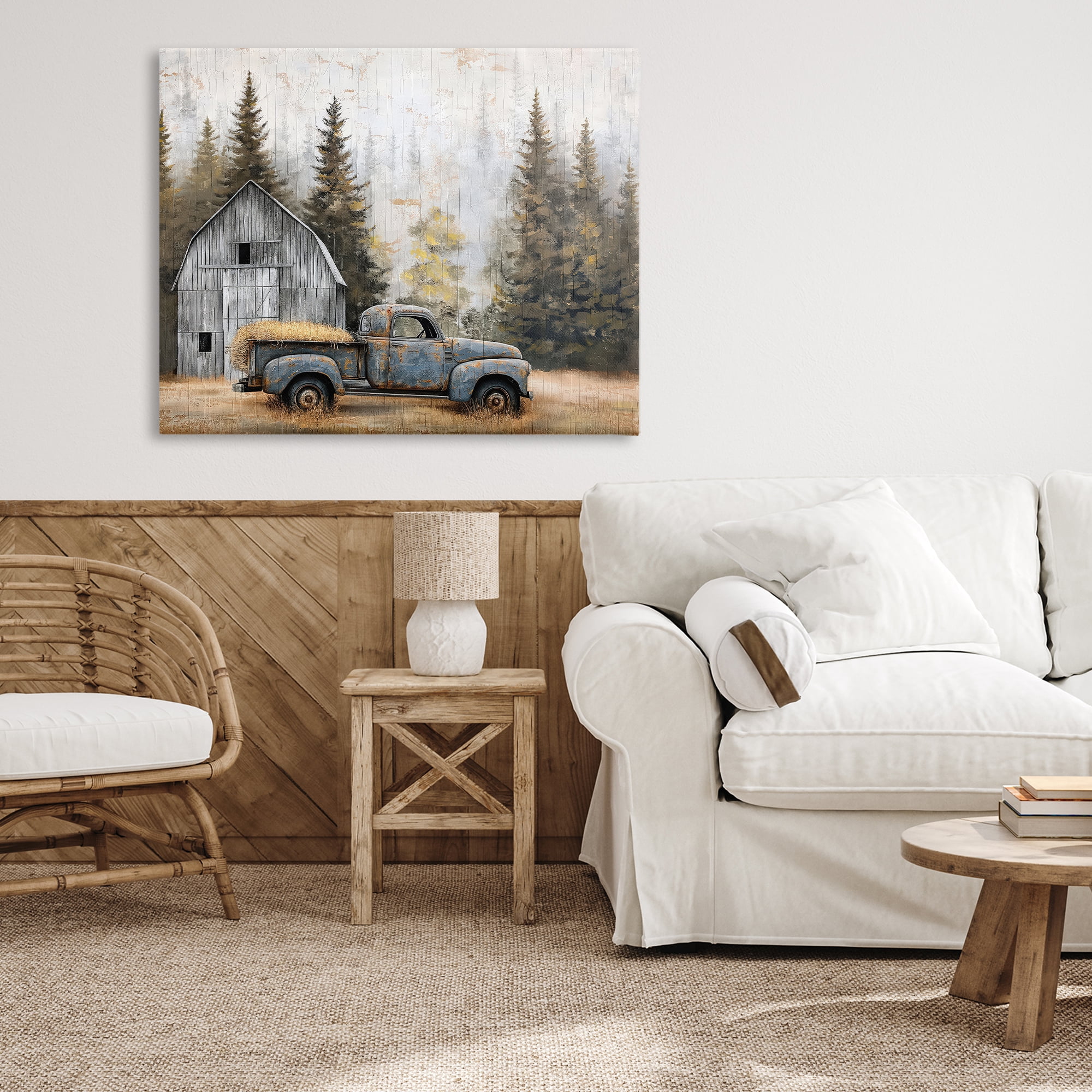 Stupell Industries Autumn Barn & Pine Forest Canvas Wall Art, design by Imagine It Images