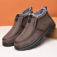 thumbnail image 2 of NOKIO Men's Spring And Autumn Winter Large Size Cotton Shoes Plus Velvet Thickened Light Bottom Thick Bottom Non Slip Warm Snow Boots Men'S Leisure Snow Ground Shoes, 2 of 5