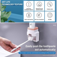 thumbnail image 4 of Automatic Toothpaste Dispenser And Toothbrush Holder (pink), 4 of 5