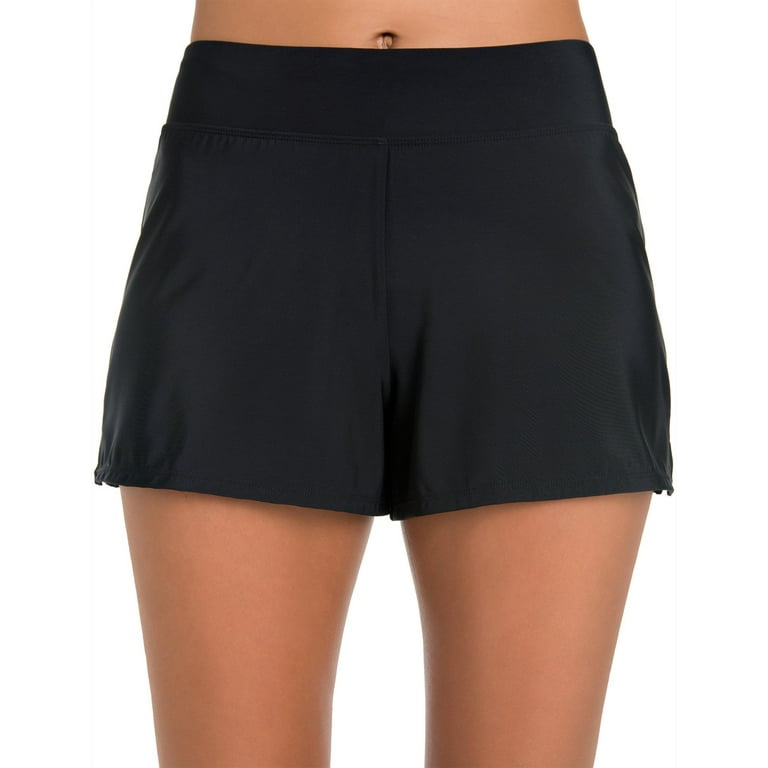 Paradise Bay Womens Tummy Control Swim Shorts Walmart