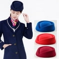 Sofullue Stewardess Pillbox Hat Teardrop Fascinator Base Multicolor