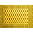 thumbnail image 1 of Ahgly Company Machine Washable Indoor Rectangle Southwestern Yellow Country Area Rugs, 3' x 5', 1 of 4