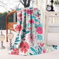 thumbnail image 2 of Pioneer Flower Floral Print Pattern Blanket,Comfortable Soft Flannel Throw Blanket,All Season,Warm Lightweight Blankets for Sofa Bed Couch Living Room Chair,40"x50", 2 of 4