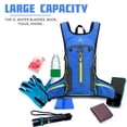 thumbnail image 2 of Mochila de hidratación impermeable, ligera, con ribete reflectante, mochila plegable para vejiga de agua de 2L, ideal para correr, andar en bicicleta, escalar y acampar, mochila para actividades al, 2 of 6