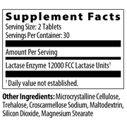 Lactrase Tablet Dispenser – #1 Lactase Brand in German Pharmacies – Strong 6,000 FCC Lactase Units – 60 Fast-Acting Pills for Lactose Intolerance – Enjoy Dairy Again