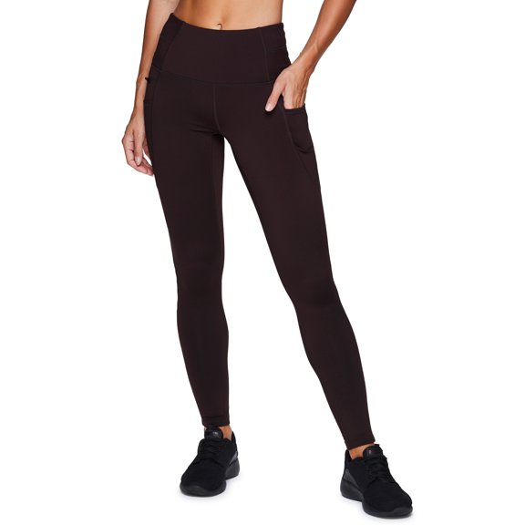 RBX Active Women's Full Length High Waist Fleece Lined Leggings with Pockets