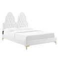 thumbnail image 2 of Modway Alexandria Tufted Performance Velvet Twin Platform Bed - White, 2 of 10