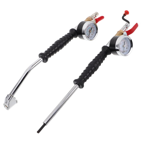 OUNONA 2PCS Tire Pump Adapter with Handle Quick Inflation for Car Tires Air Compressor Tire Gauge for Multiple Vehicles Tire Inflator Attachment