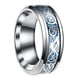 thumbnail image 4 of 2xAnillo De Hombre Anillo De Patrón De Dragón Europeo De Moda Para Fiesta De Compromiso Del Festival, 4 of 8