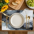 thumbnail image 2 of Placemat Black Marble Texture Placemats for Dining Table Abstract Style Washable Table Mats for Party Kitchen Dining Decoration, 2 of 7