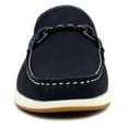 thumbnail image 4 of Aston Marc Men's Loafer, Premium Leather Slip-On Shoes for Business, Casual, & Everyday Wear - Navy, Size 9.5, 4 of 6
