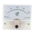 thumbnail image 3 of Amperímetro analógico rectangular de panel para medición de circuitos, CC 0-00/20 μA 0-20 A CC 0-200uA, 3 of 9