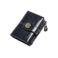 thumbnail image 3 of Cartera Xtellar Mujer, Corto Billeteras de Piel con Cremallera, Monedero Pequeño con Bloqueo RFID, Tarjetero con Ranuras de Identificación Color Negro, 3 of 5