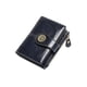 thumbnail image 3 of Cartera Xtellar Mujer, Corto Billeteras de Piel con Cremallera, Monedero Pequeño con Bloqueo RFID, Tarjetero con Ranuras de Identificación Color Negro, 3 of 5