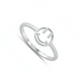thumbnail image 4 of Open Happy Face Ring .925 Sterling Silver Band Jewelry Female Male Unisex Size 10, 4 of 4