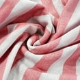 thumbnail image 6 of Qwertyu Men's Linen Shirts Short Sleeve Striped Casual Shirts Button Down Shirt Hawaiian Beach Summer Shirt Red M, 6 of 7