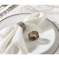 thumbnail image 2 of Saro Lifestyle Metal Twine Design Napkin Ring (Set of 4), 2 of 5