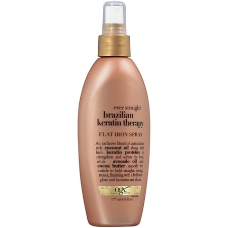 OGX? Ever Straight Brazilian Keratin Therapy Flat Iron Spray 6 fl. oz. Pump