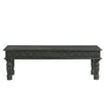 thumbnail image 4 of Milton Carved Dining Bench Antique Black, 4 of 5