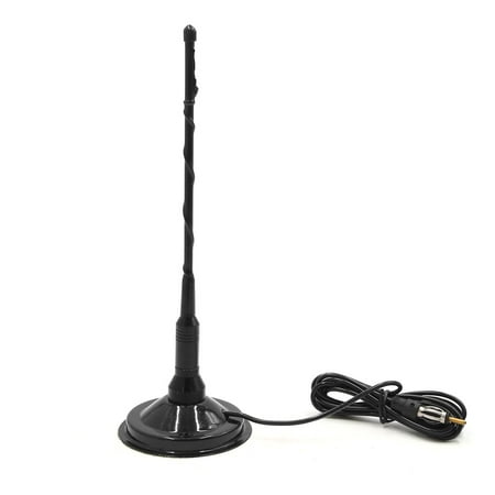 Black Magnetic Base AM/FM Radio Signal Aerial Antenna for Auto Car (Best Car Antenna Replacement)