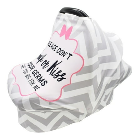 Multifunctional Breastfeeding Cover, Baby Car Seat Cover, Windproof Girls For Taking As Baby Apron Boys Gray (Girl)