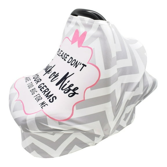 Multifunctional Breastfeeding Cover, Baby Car Seat Cover, Windproof Girls For Taking As Baby Apron Boys Gray (Girl)