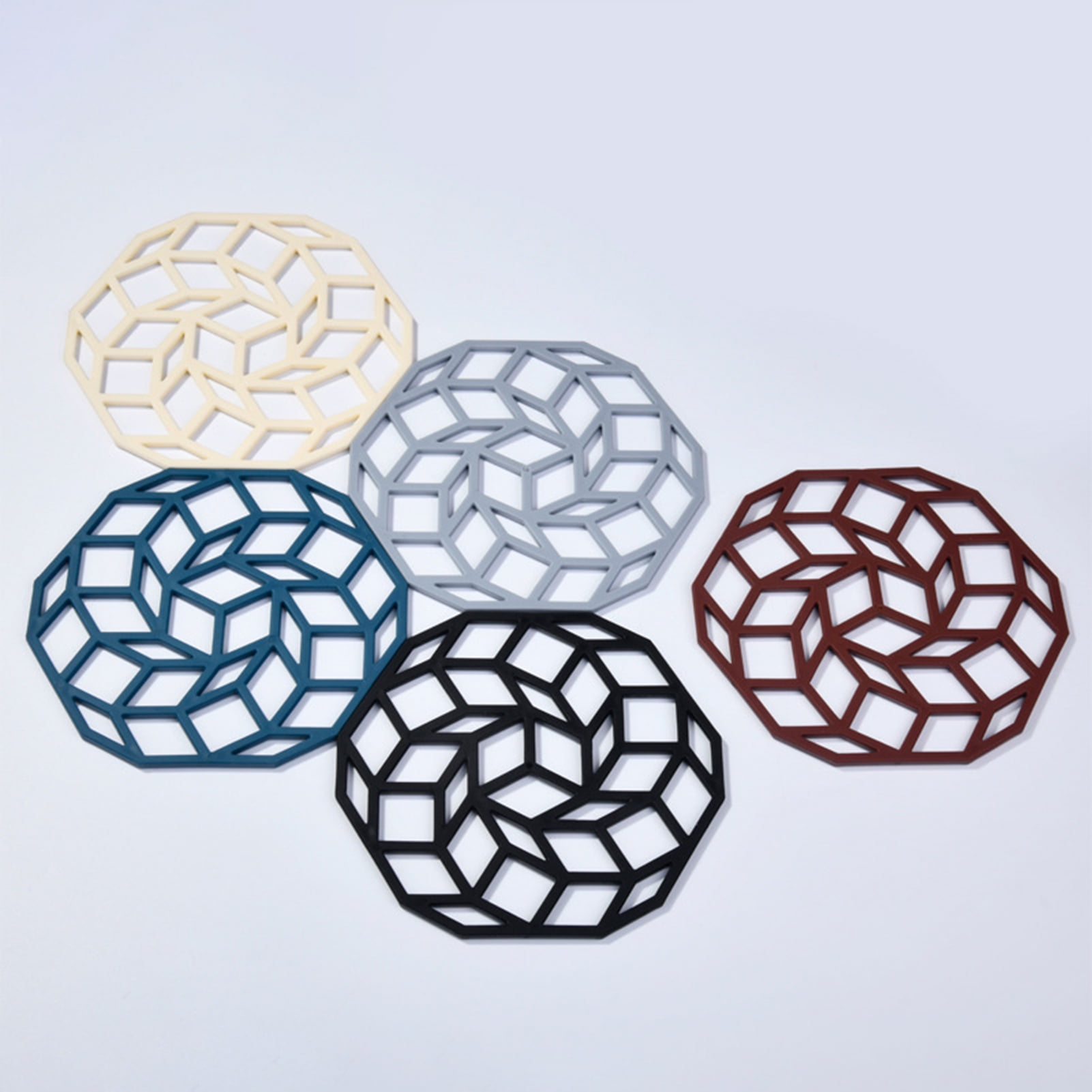 Dream Lifestyle Silicone Trivet Mats for Table Dishes and Pot Holders