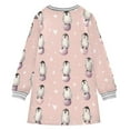 thumbnail image 6 of Girls' long-sleeved dress Baby Penguin Girls' A-line dress with ribbed cuffs Soft and comfortable, 6 of 6