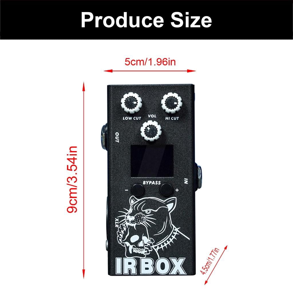 CEORPER Guitar IR Box Effects Pedal IR Cab Impulse Response Cabinets Speaker Simulator