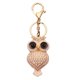 thumbnail image 1 of Llavero Crystal Owl con diamantes de imitación de metal dorado para mujer, 1 of 2