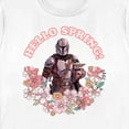 thumbnail image 2 of Women's Star Wars: The Mandalorian Hello Spring  Graphic Tee White X Large, 2 of 4