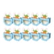 thumbnail image 1 of 10 cajas de dulces plegables de cartón DIY con ventana visual, papel versátil Azul, 1 of 9
