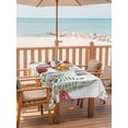 thumbnail image 2 of Outdoor Tablecloth with Umbrella Hole for Patio/Picnic/Party/Camping, Gnomes Mushroom Waterproof Table Cloth Rectangle Table Cover Washable, Country Leaves Plants Butterfly Plants (60"x 102"), 2 of 8