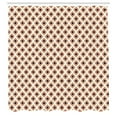 thumbnail image 2 of Ambesonne Ikat Shower Curtain, Peacock Tail Oval Pattern, 69"Wx84"L, Cream Vermilion Black, 2 of 4