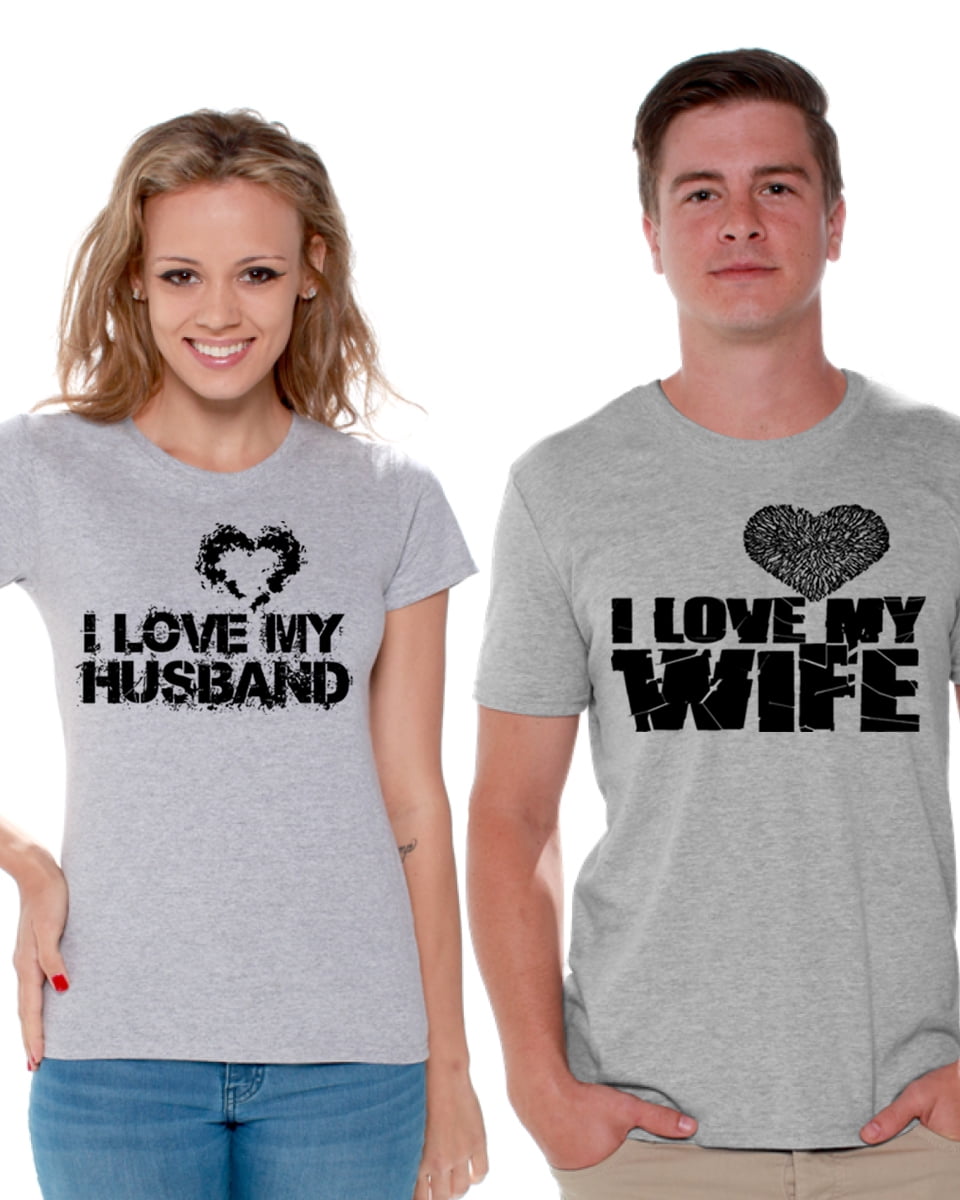 Awkward Styles Couple Shirts I Love My Husband Shirt I Love My Wife T ...