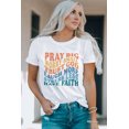thumbnail image 3 of ABPHQTO Camiseta blanca con estampado de palabras inspiradas en Have Faith para mujer, 3 of 5