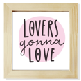 thumbnail image 1 of Lovers Ganna Love Quote Style Square Picture Frame Wall Tabletop Display, 1 of 3