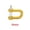 #806 Gold, variant on U-Shaped B-uckle Aluminum Alloy Shackle D-Ring for Backpacks and Outdoor Ropes, Paracord Bracelet Connector, Heavy Duty Multi-Functional M6 Carabiner Hardware #807 Blue