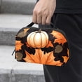 thumbnail image 2 of Pumpkin Oxford Fabric Waterproof Digital Bag Cable Organizer Travel Small Holder for Charger, Hard Drive - 5.9x9.44x3.14 in., 2 of 6