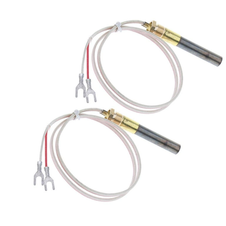 2 Pcs 24 Inch Millivolt Thermopile Generators Replacement Used on Gas  Fireplace / Water Heater / Gas Fryer Cluster Thermocouple - Walmart.com